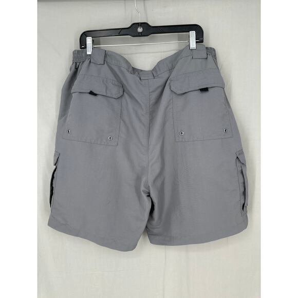 Bimini Bay Fishing Shorts Mens 44 Gray Cargo Camping Hiking Outdoors Performance - Picture 3 of 8